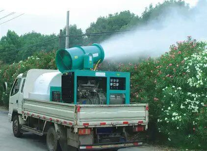 雾炮也可以用做绿化除尘、消杀