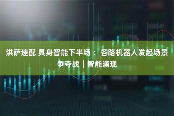 洪萨速配 具身智能下半场 ：各路机器人发起场景争夺战｜智能涌现